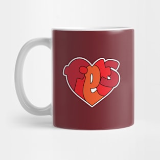 <3 fiets (red) Mug